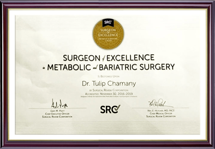 surgeon-of-excellence-metabolic-and-bariatric-surgery Dr-Tulip-Chamany has been awarded wiht the sergon of EXCELLENCE in the the field of metabolic and she has been practicing in bangalore for more then 20 year and recived many acolayeds for accross the world even from dubai UAE she is considered as one of the best bariatric sergon in India 